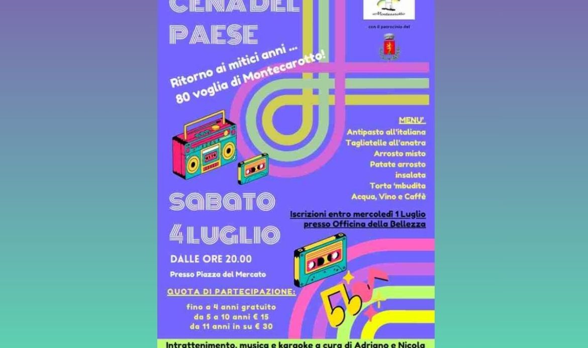 cena del paese montecarotto